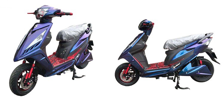 High Speed Electric Scooter Motorcycle-Blue High Speed Electric Scooter Motorcycle-Blue